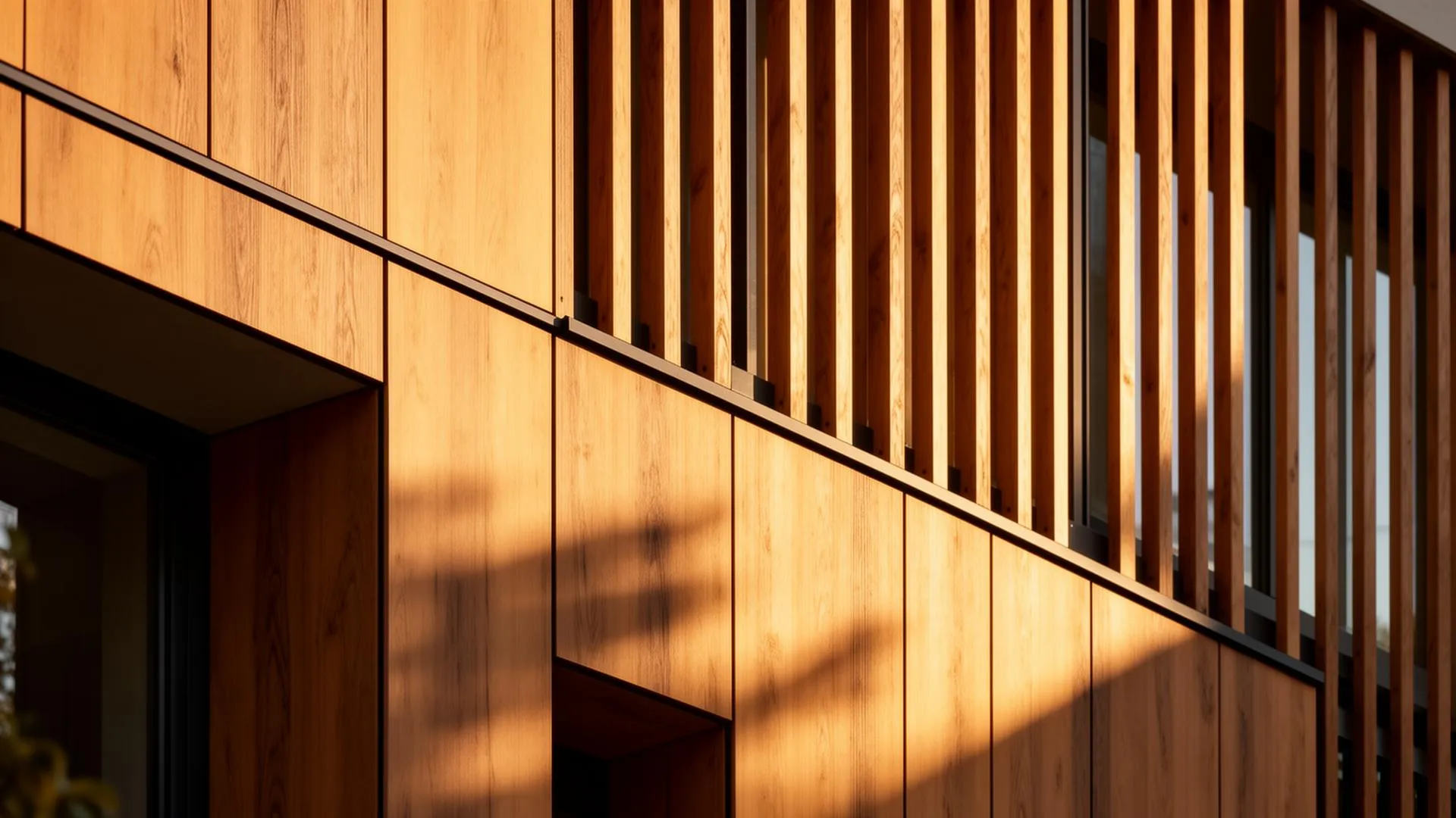 Facade in Lesco WPC Premium composite wood